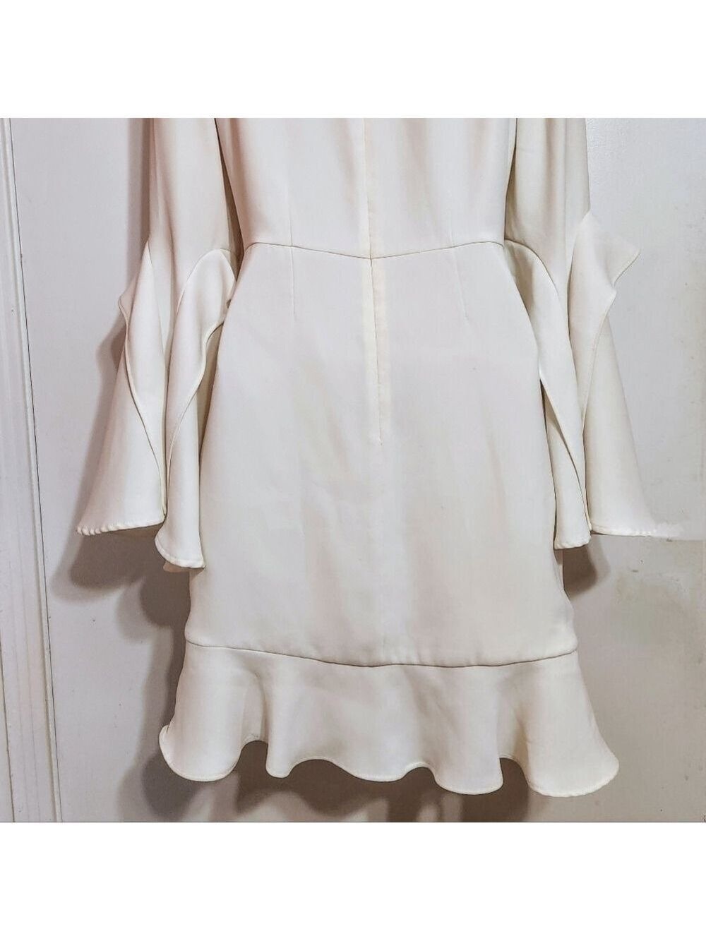 Rebecca Vallance White Mini Flare Dress US 2 - Picture 8 of 12